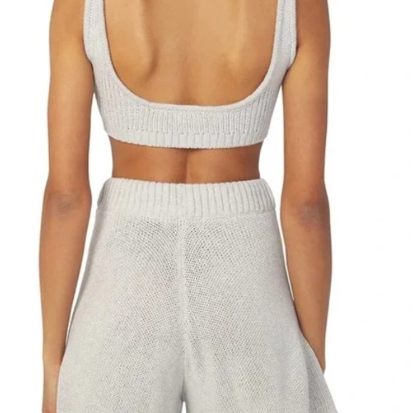 WeWoreWhat Light Gray Chunky Knit Set | M - Picture 2 of 7